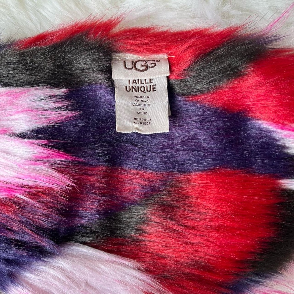 UGG Multicolor Faux Fur Scarf - Picture 4 of 5